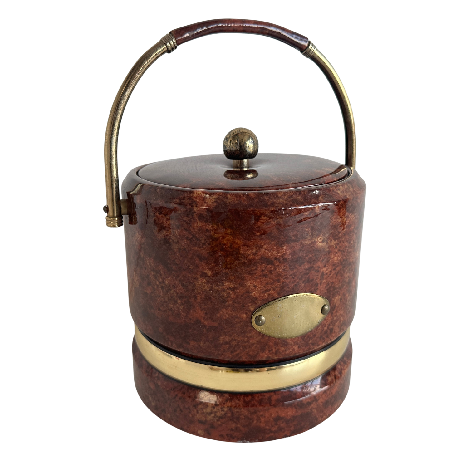 AA007 BROWN VINYL ICE BUCKET