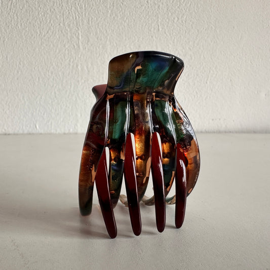 BB011 GREEN TORTOISE HAIR CLIP