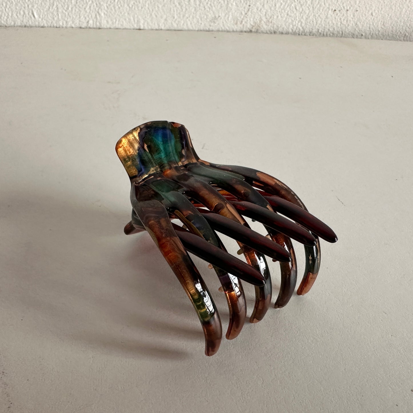 BB011 GREEN TORTOISE HAIR CLIP