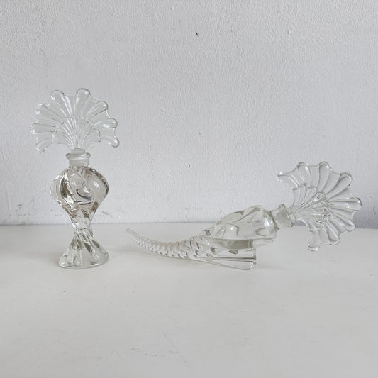 BB035 SHELL SHAPED GLASS PERFUME BOTTLE SET