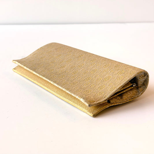 BB056 GOLD & WHITE MAKEUP POUCH