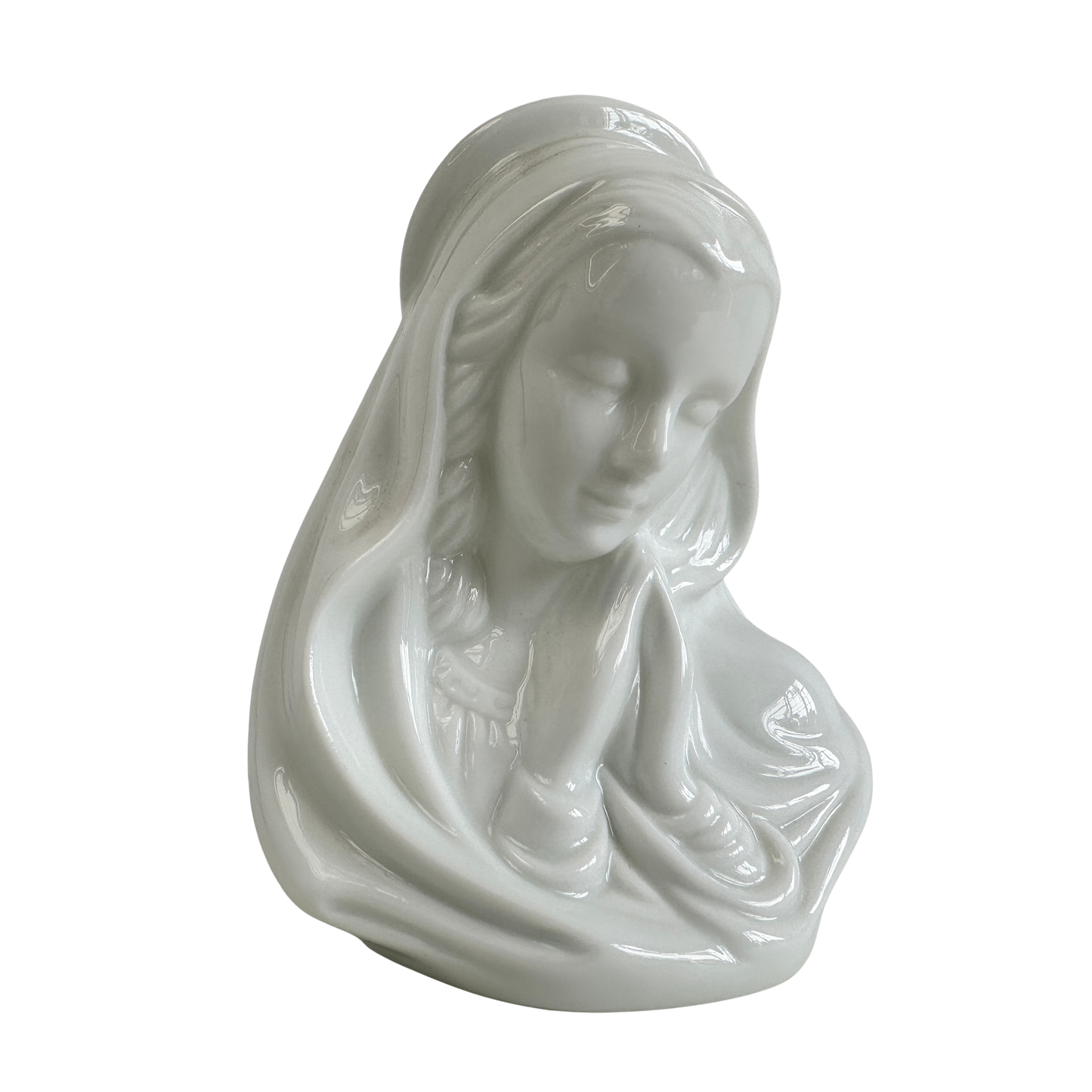 CA034 VIRGIN MARY PORCELAIN CANDLE HOLDER