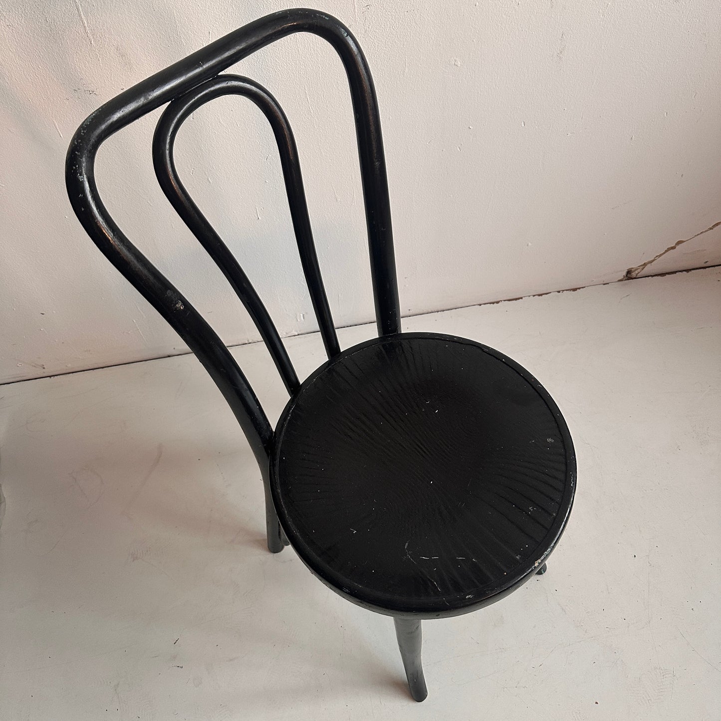 CH002 BLACK VINTAGE JUNGIAN CAFE CHAIR