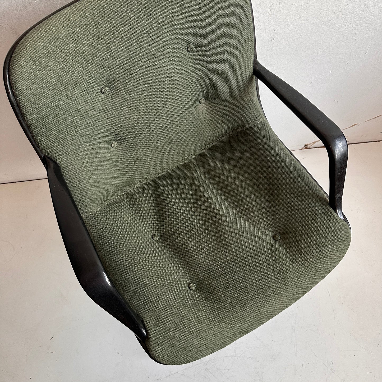 CH020 ROLLING OFFICE GREEN FABRIC CHAIR