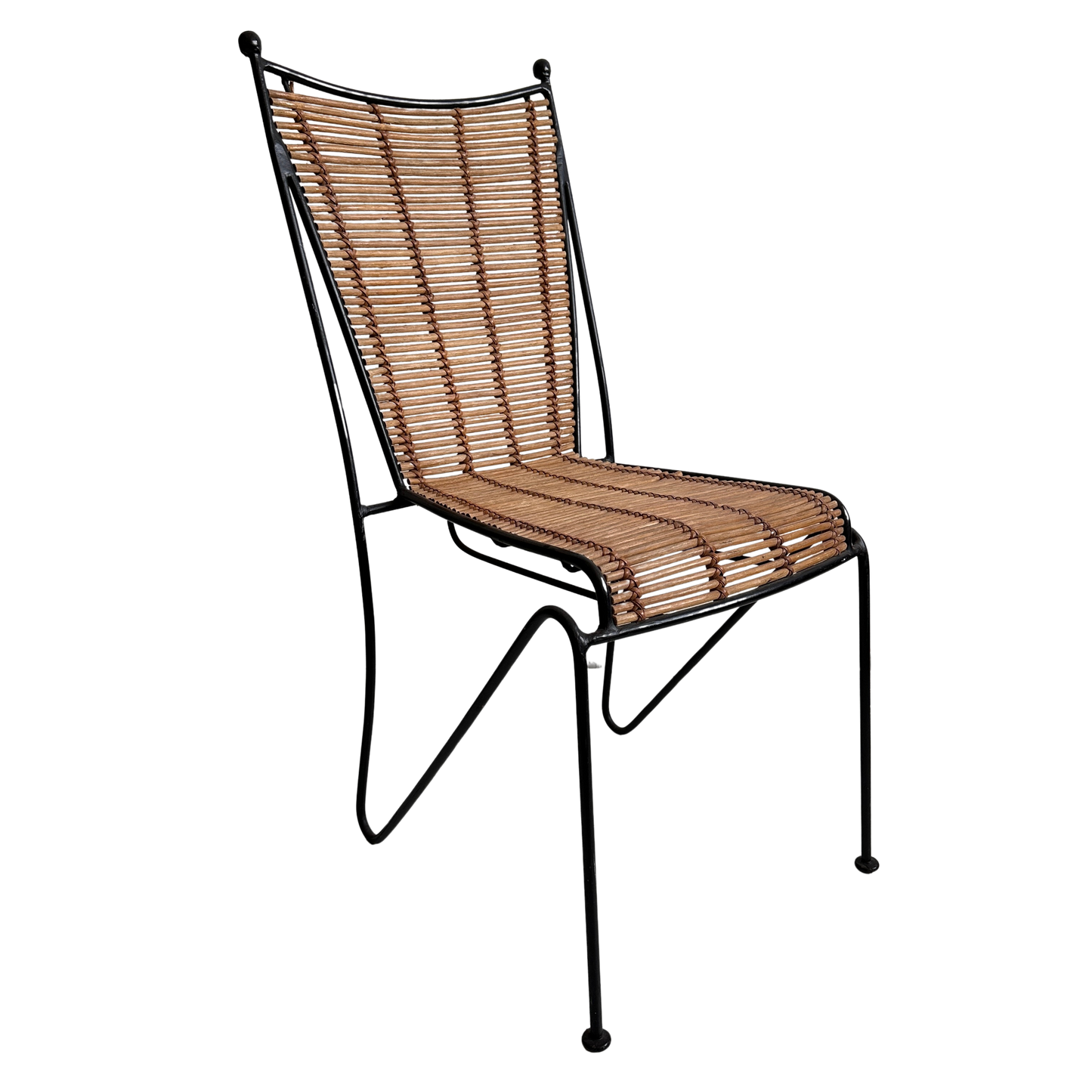 CH037 PIPSAN IRON & RATTAN CHAIR