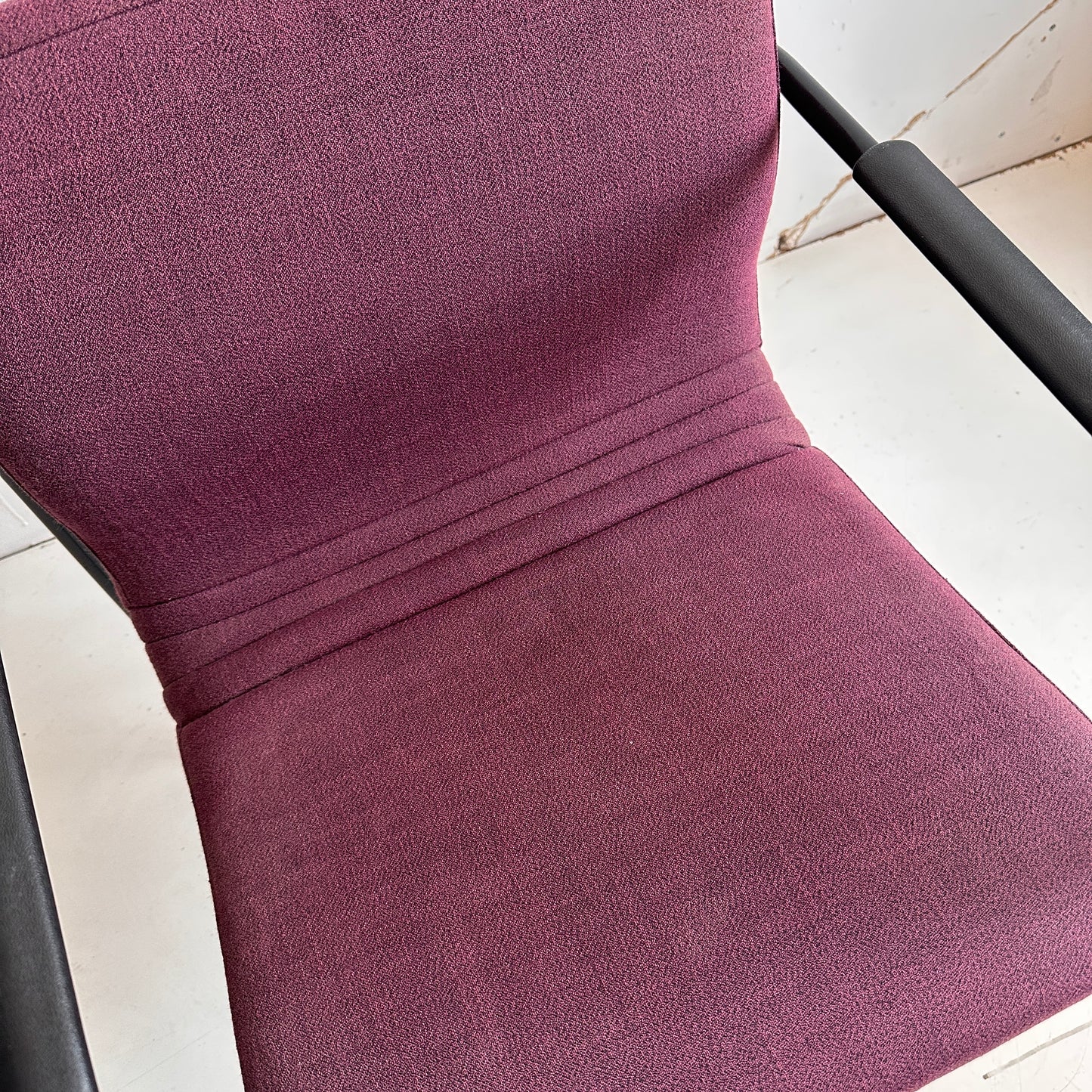 CH040 PURPLE FABRIC & BLACK FRAME OFFICE CHAIR