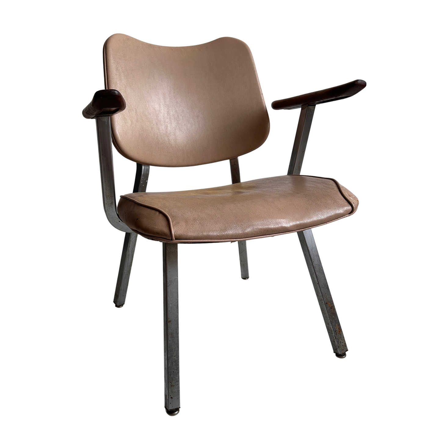 CH041 DISTRESSED 1960'S STREAMLINE ROYAL ARMCHAIR