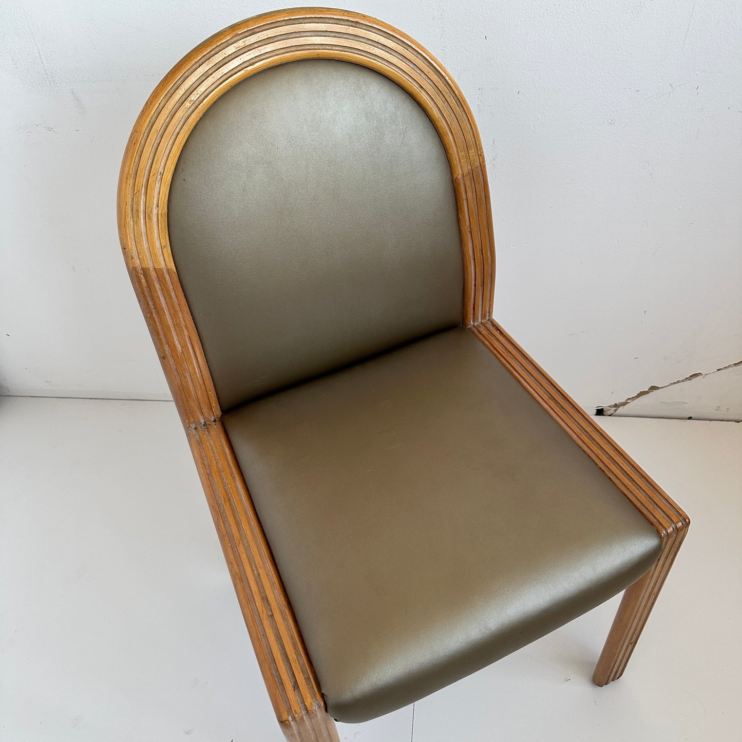 CH055 POST MODERN TAUPE UPHOLSTERED CHAIRS