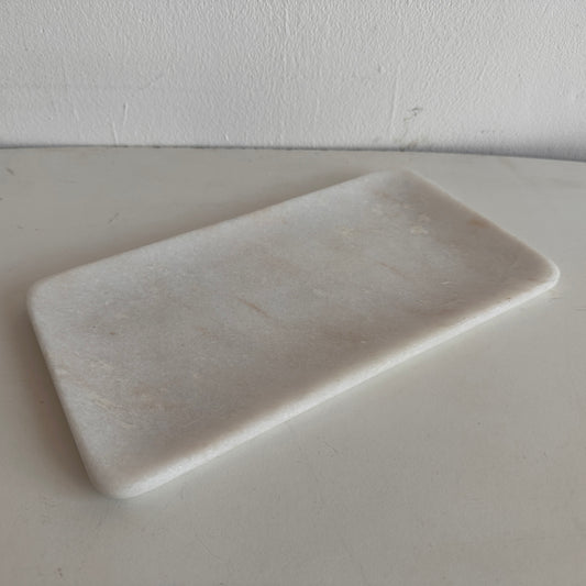 CT011 WHITE MARBLE TRAY