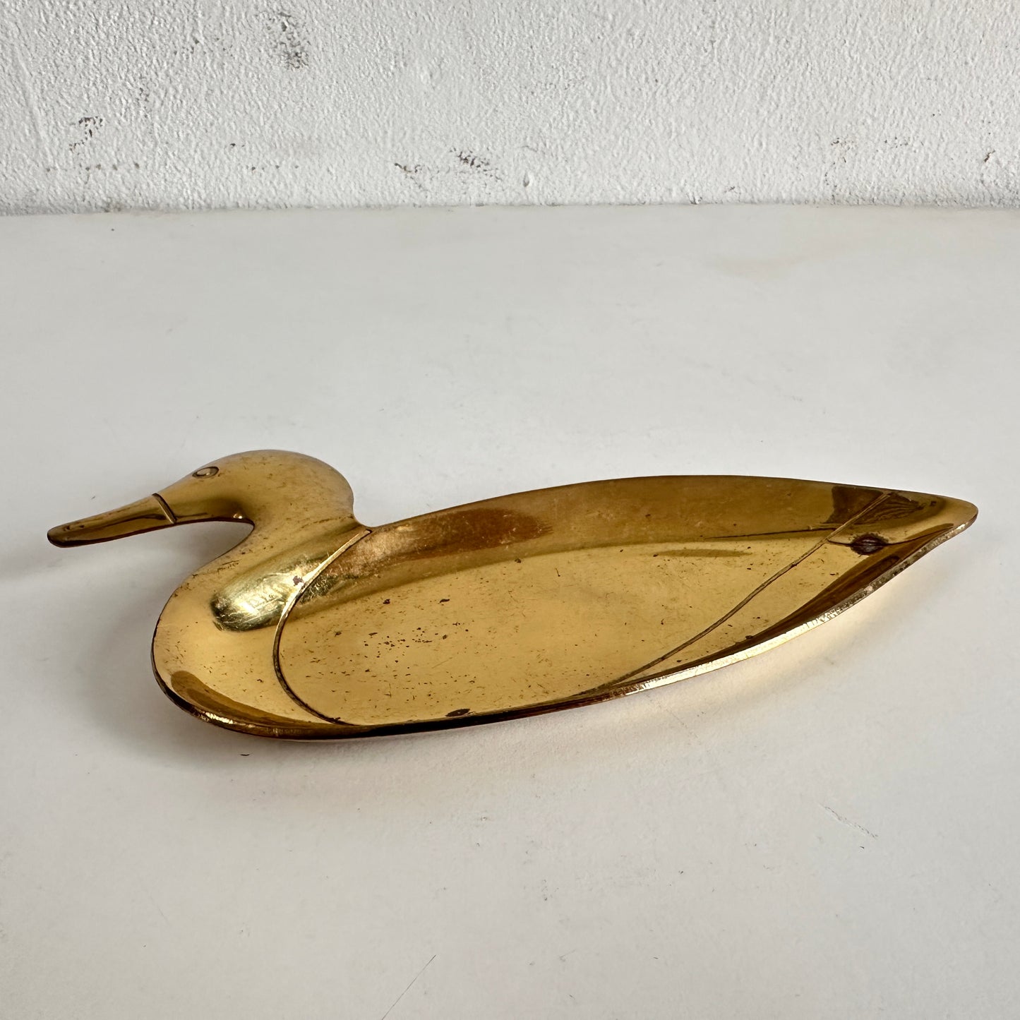 CT029 BRASS DUCK TRINKET TRAY