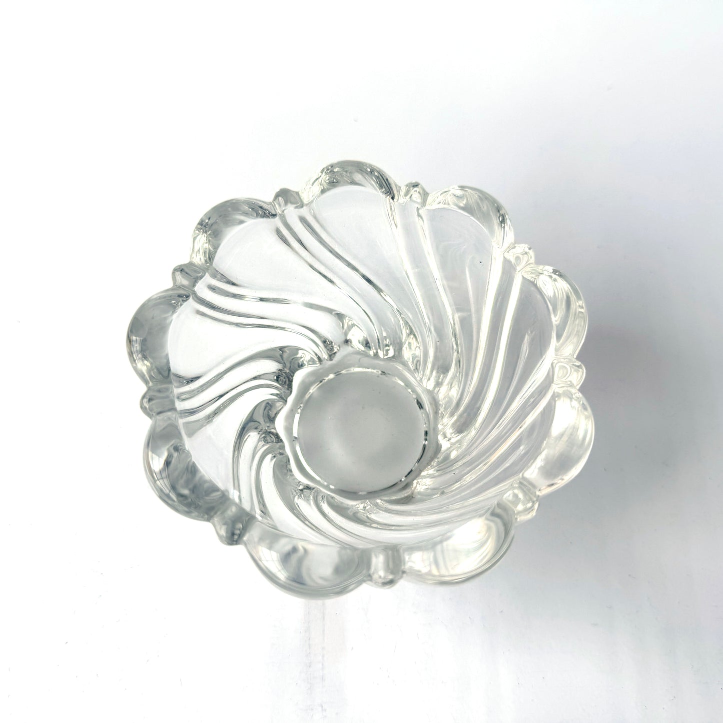 CT034 SMALL GLASS SWIRL BOWL