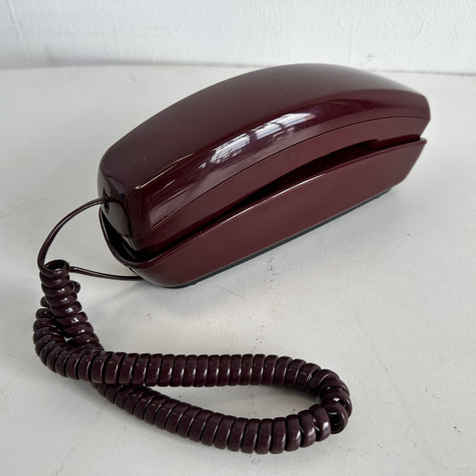 EL043 MAROON TRIMLINE PHONE