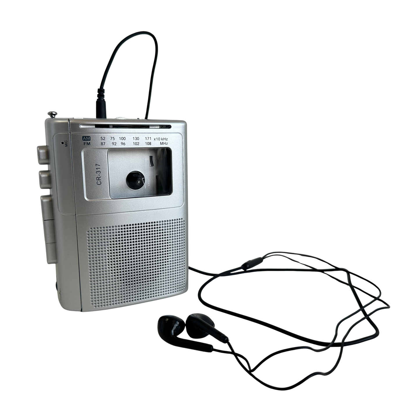EL050 UNBRANDED SILVER WALKMAN WITH BLACK EARBUDS