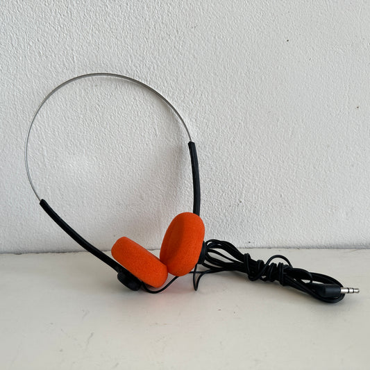 EL051 ORANGE FOAM HEADPHONES