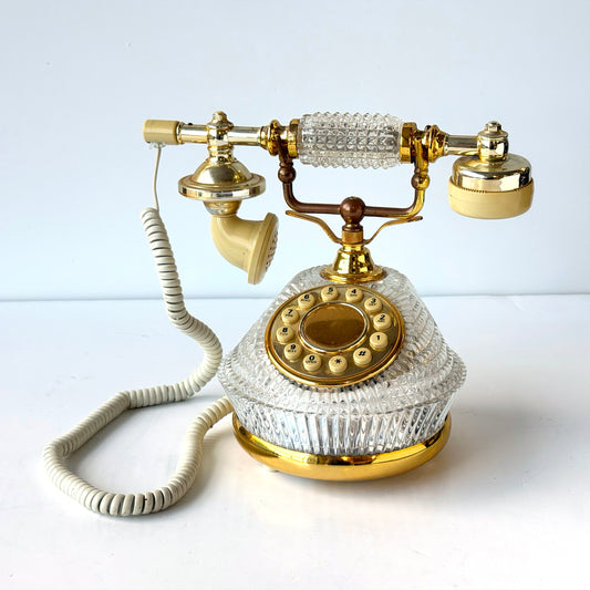 EL114 CRYSTAL AND GOLD PHONE