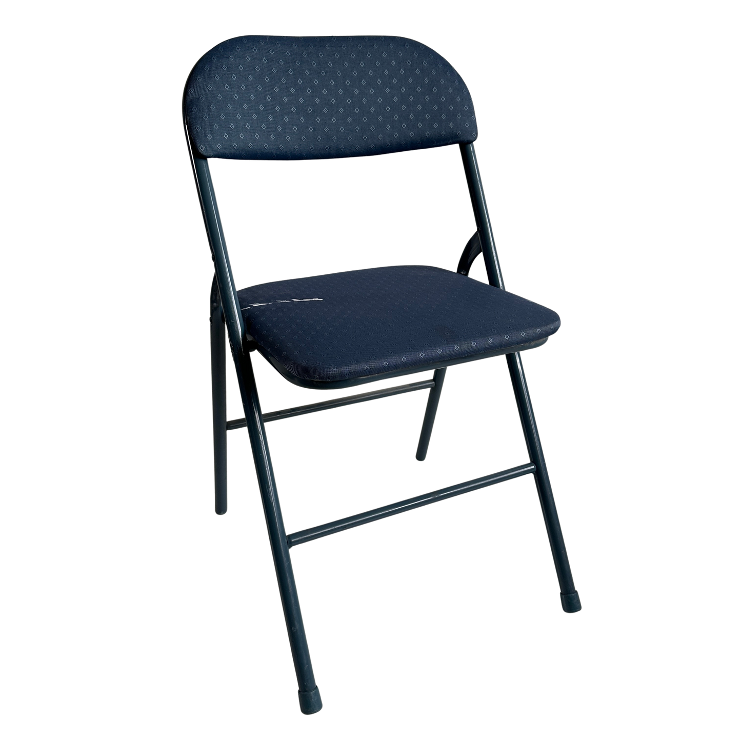 FC007 BLUE FABRIC AND METAL FOLDING CHAIR