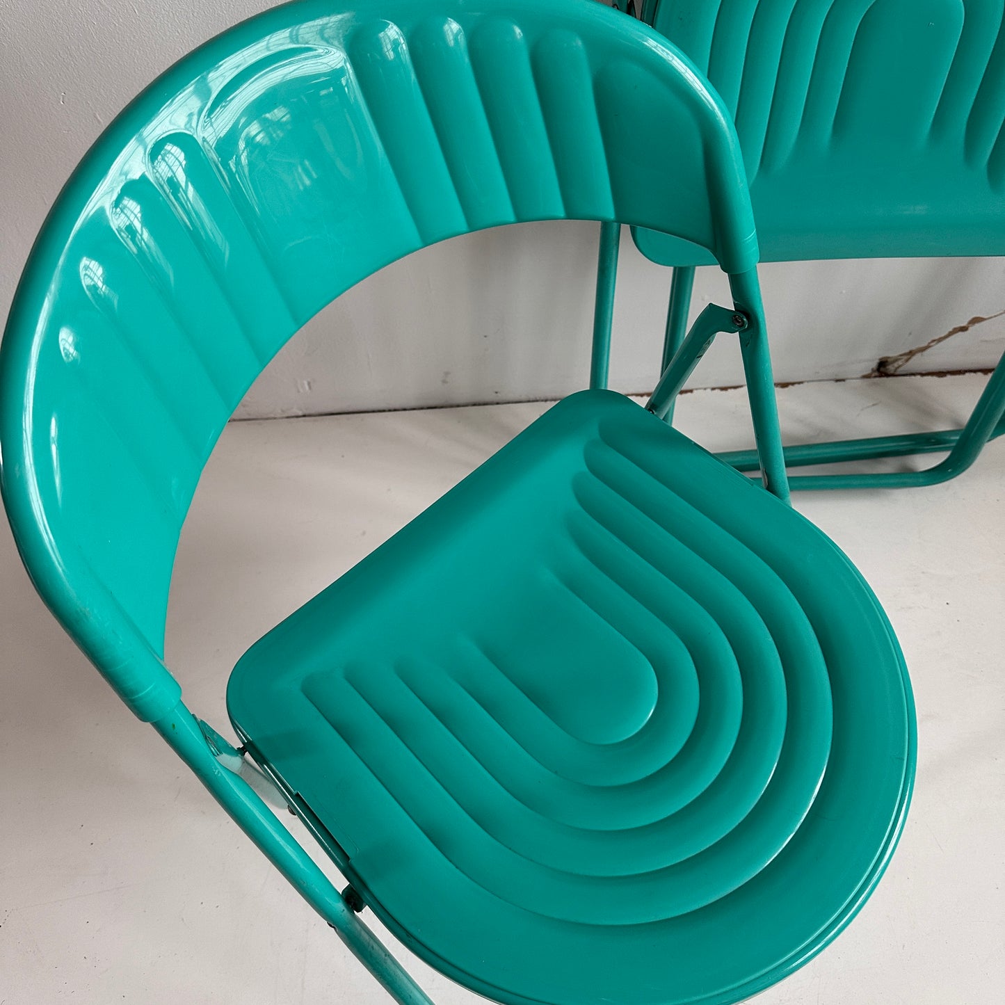 FC016 ITALIAN TEAL FOLDING CHAIRS