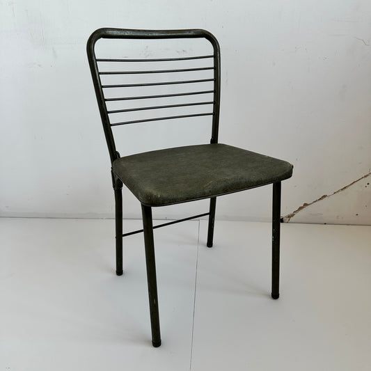 FC029 GREEN VINYL SEAT FOLDING CHAIR