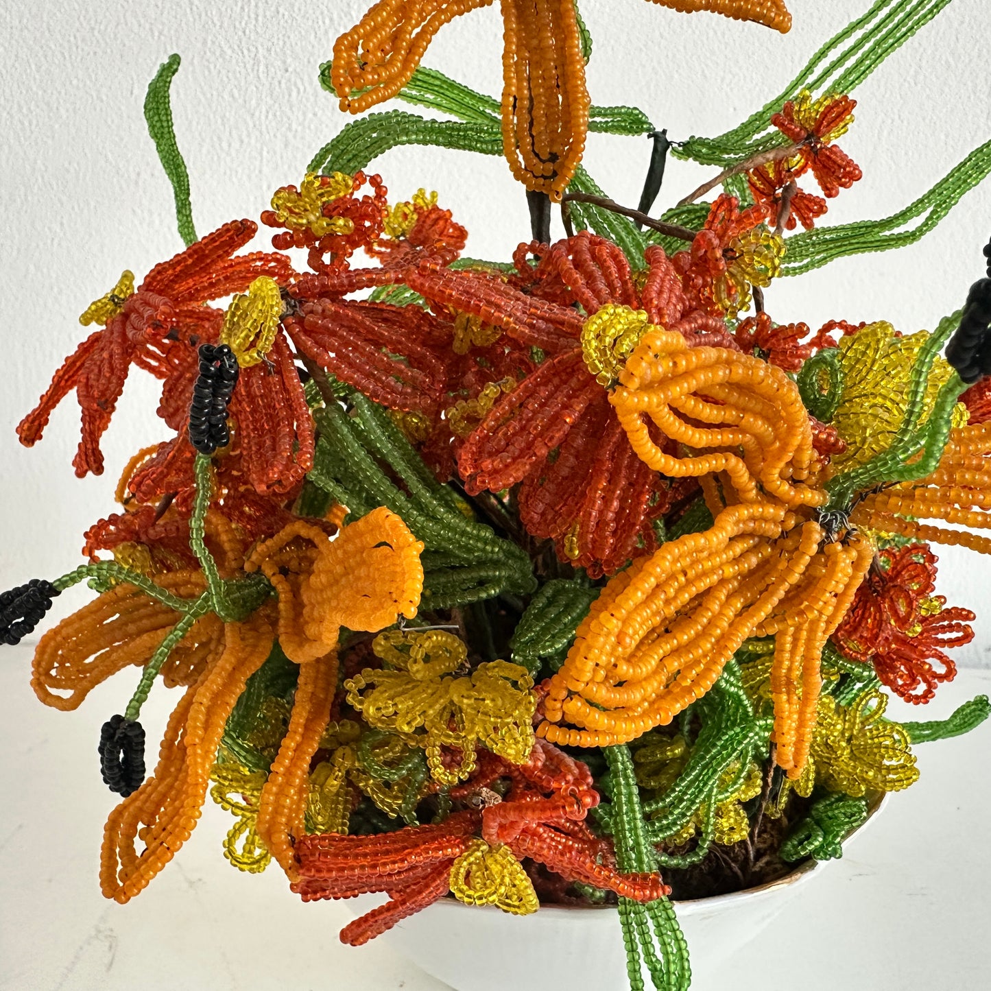 FF002 POTTED BEADED FLOWER ARRANGEMENT