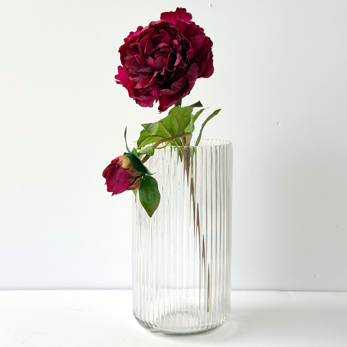 FF0029 SILK PURPLE PEONY SPRAY