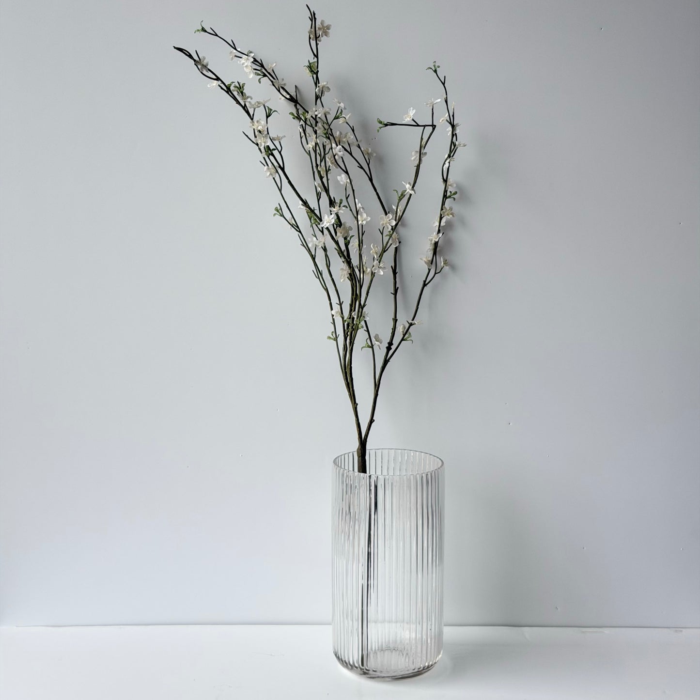 FF0035 SILK WHITE APPLE BLOSSOM BRANCH