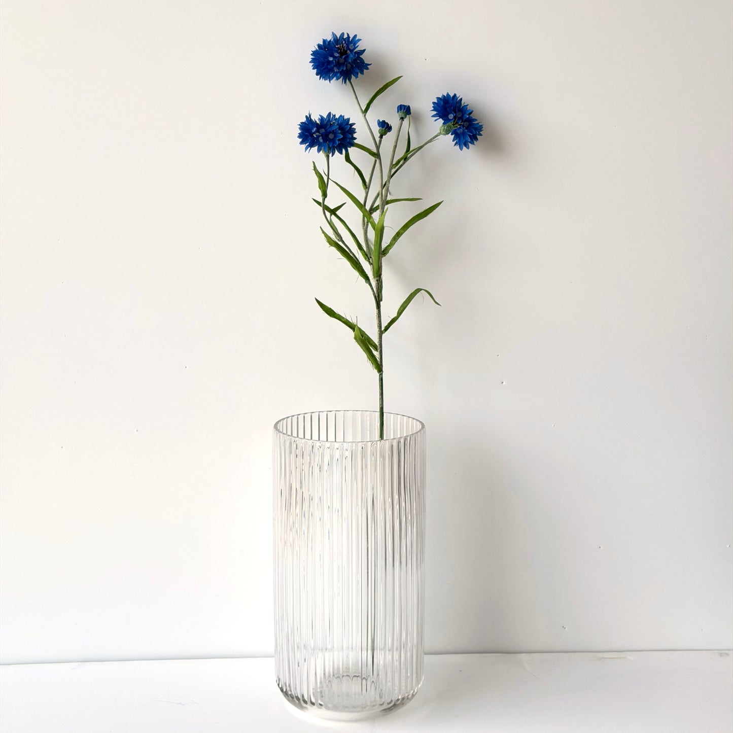 FF0046 SILK BLUE CORNFLOWER SPRAY