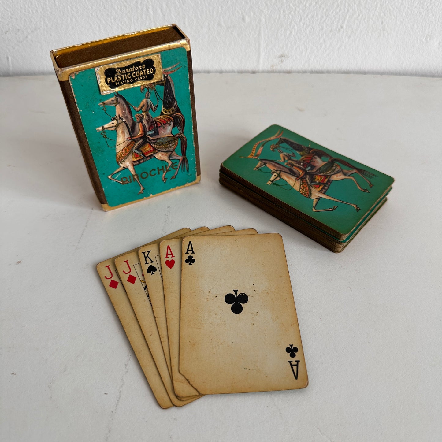 GT002 DURATONE HORSE PEOPLE PLAYING CARDS