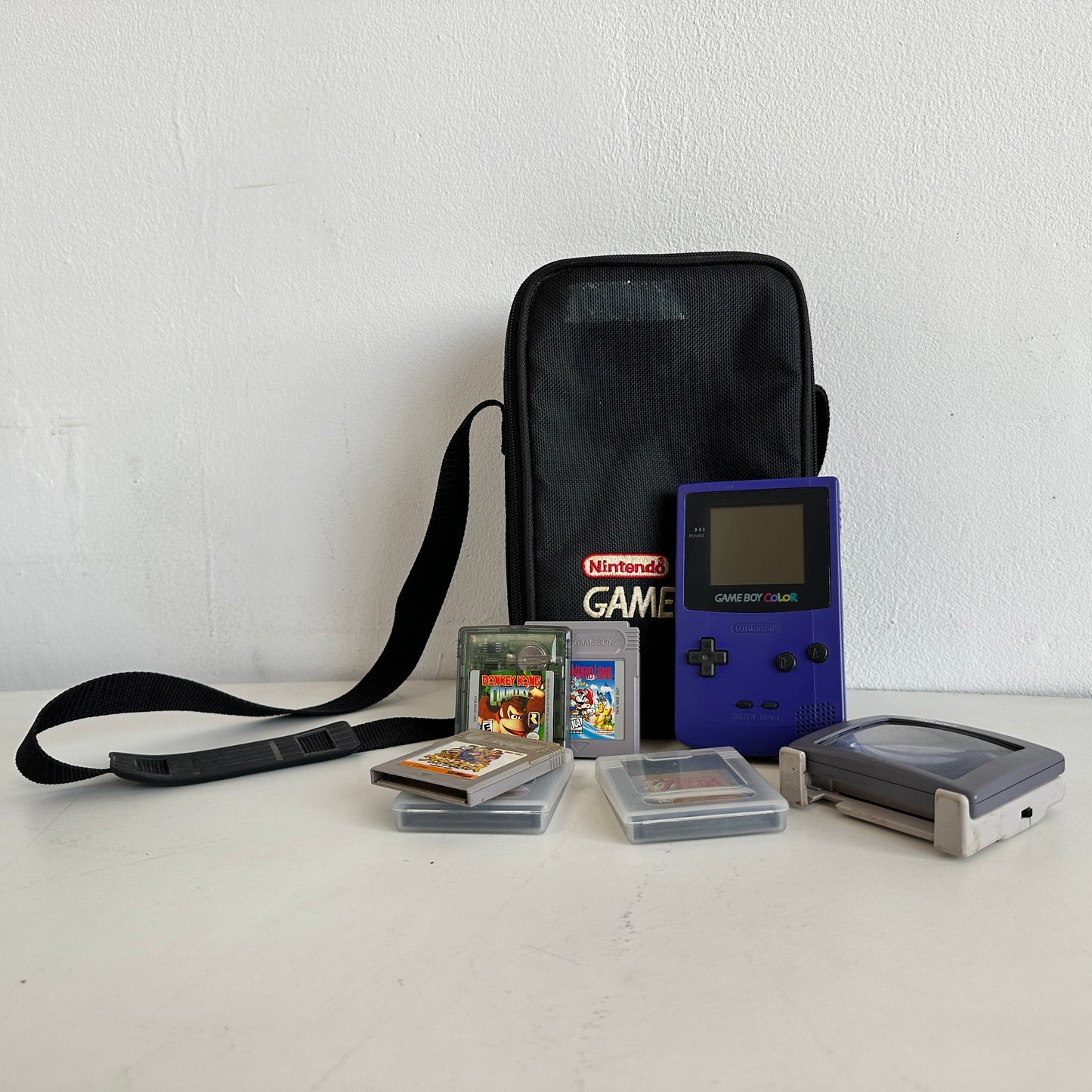 GT006 NINTENDO GAMEBOY COLOR PURPLE WITH GAMES