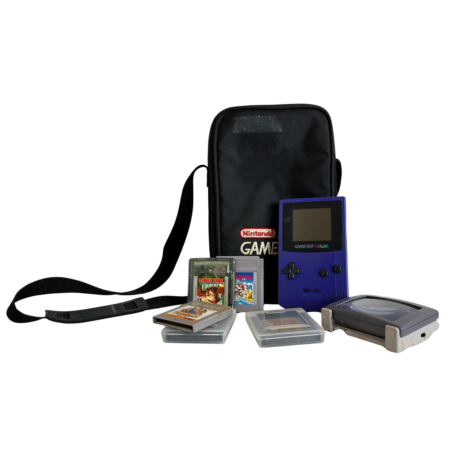 GT006 NINTENDO GAMEBOY COLOR PURPLE WITH GAMES