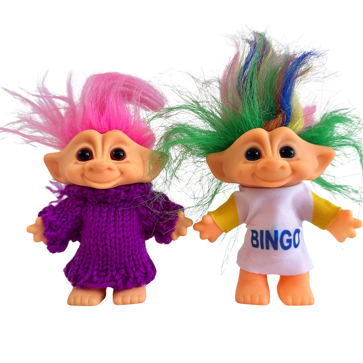 GT016 PAIR OF RAINBOW TROLLS