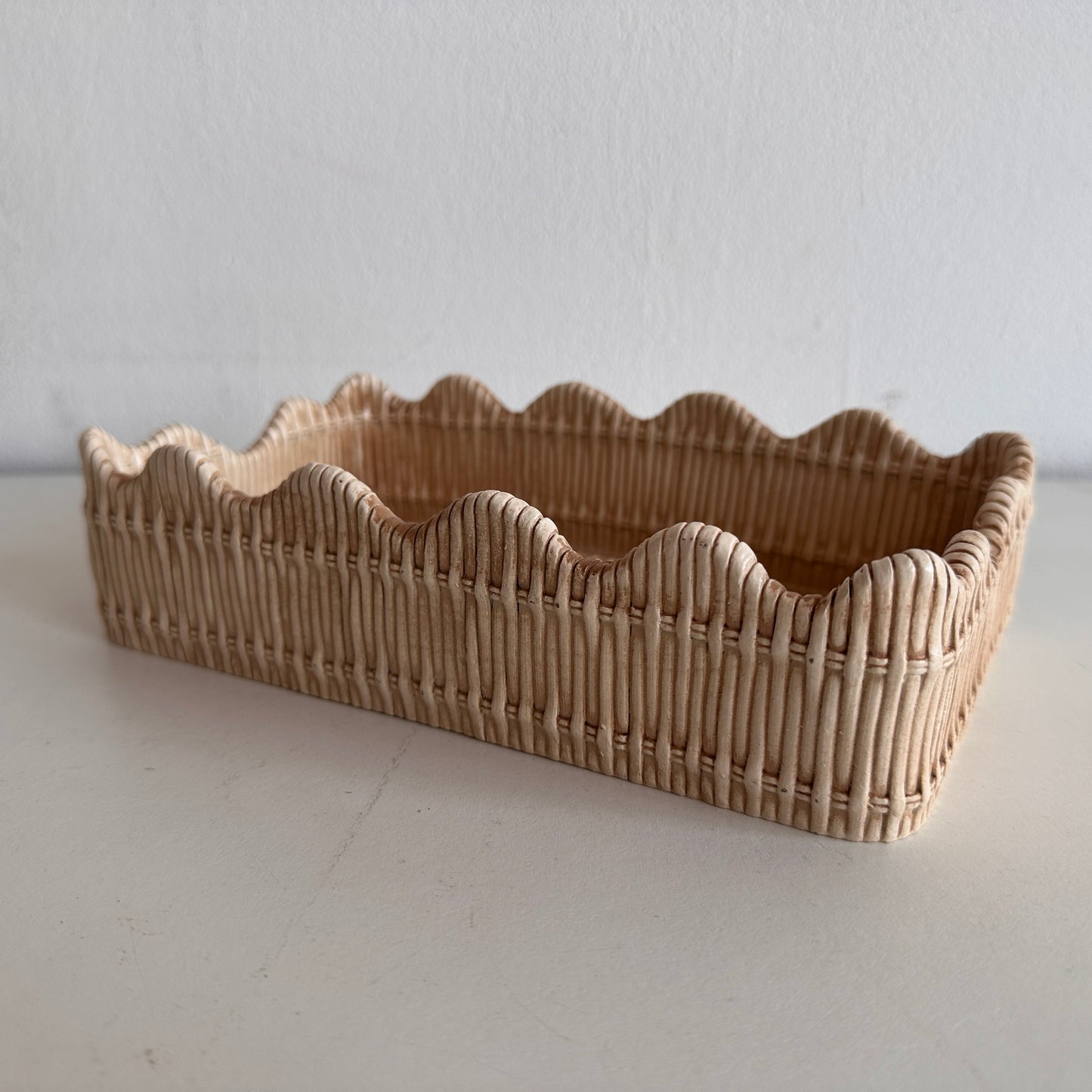 KT006 CERAMIC WOVEN NAPKIN HOLDER