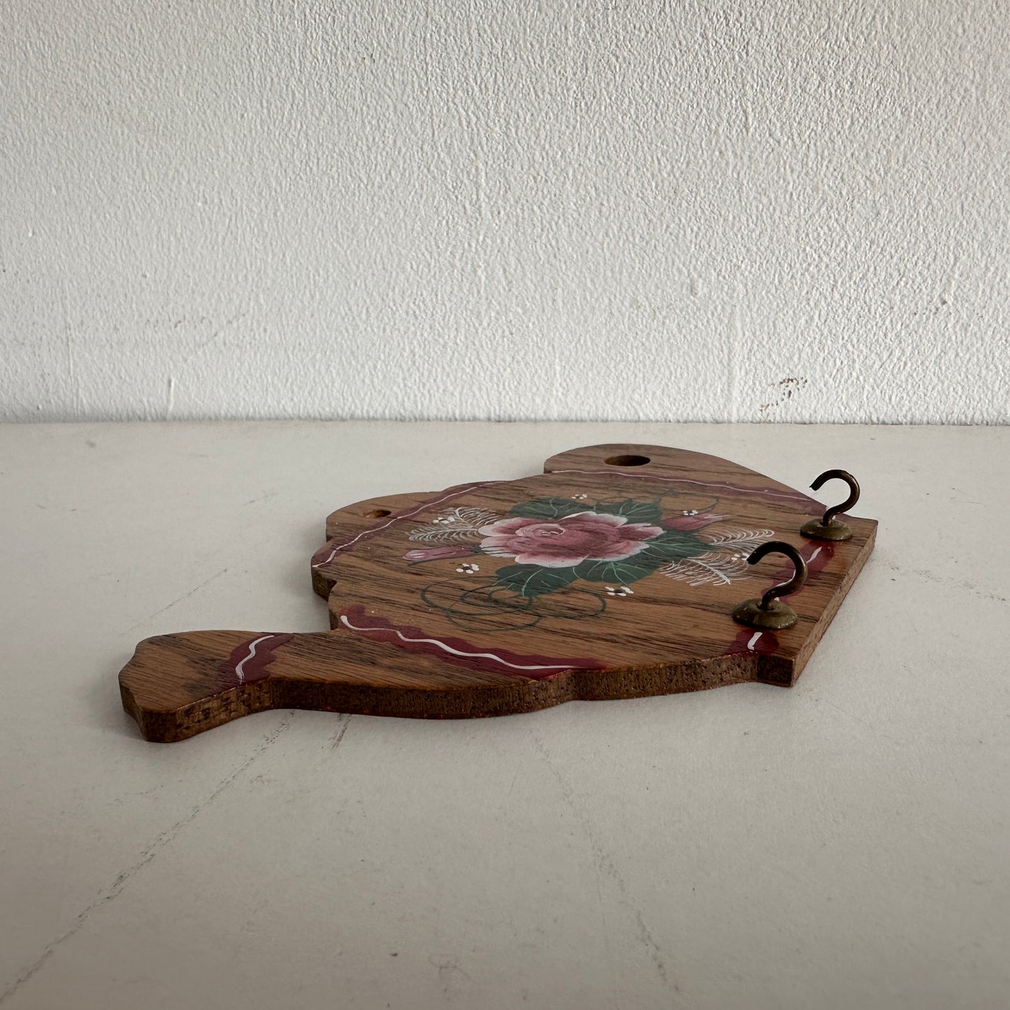KT007 WOOD TEA KETTLE TEA TOWEL HOLDER