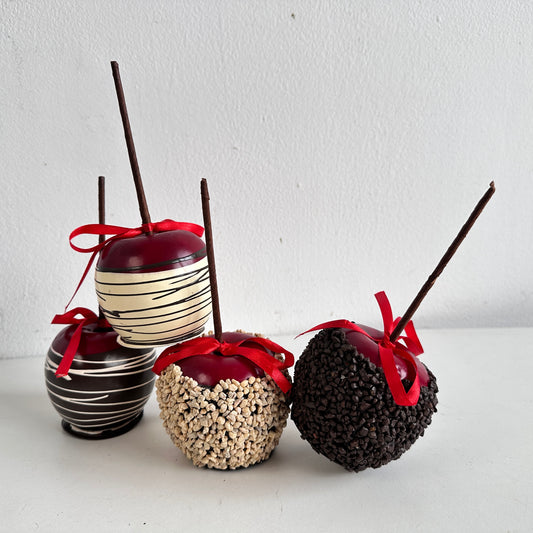 KT023 SET OF 4 FAUX CANDY APPLES