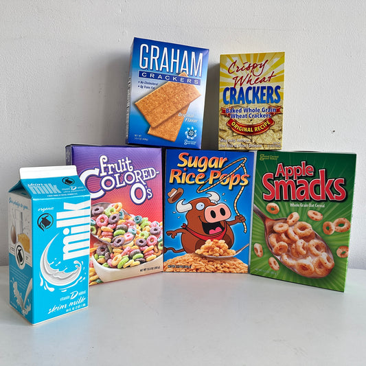 KT027 CLEARED MILK CARTON & DRY GOODS SET