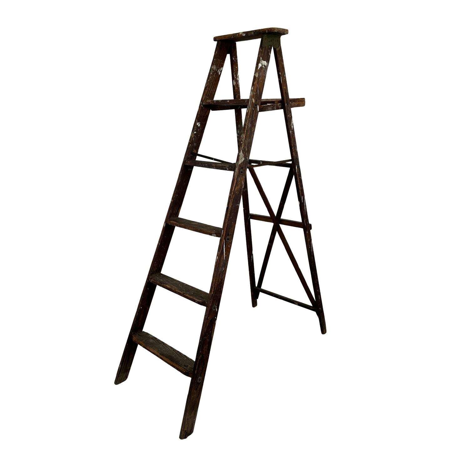 LA002 SIX STEP PAINT SPLATTERED LADDER