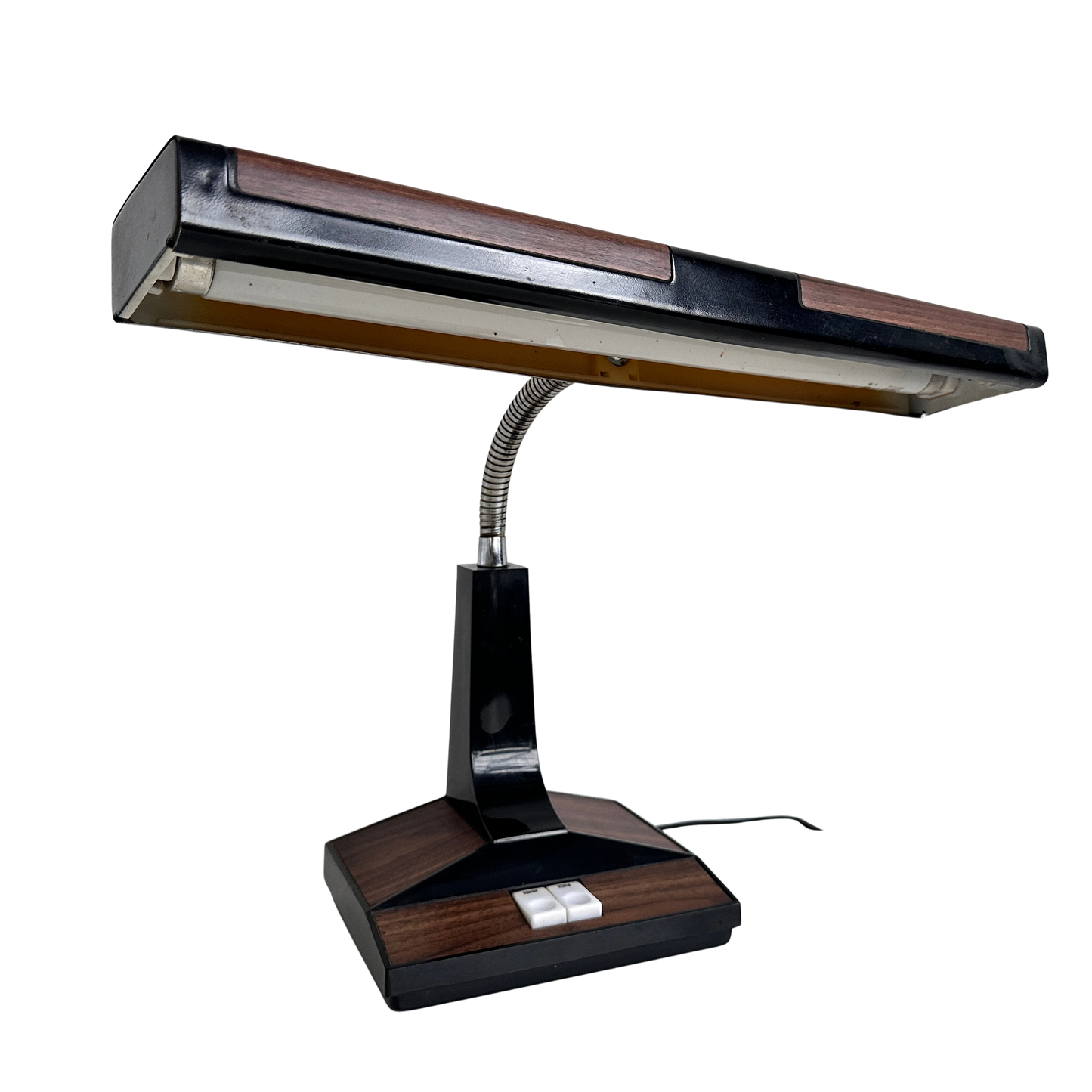 LI011 FAUX WOOD GOOSENECK DESK LAMP