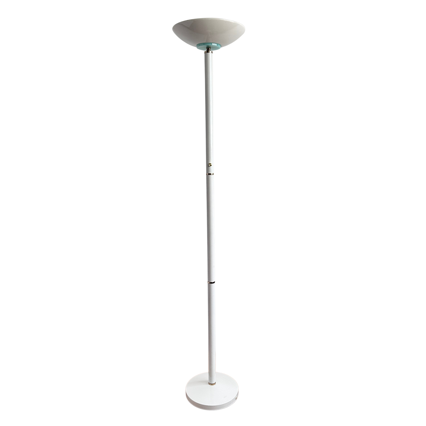 LI017 80'S WHITE TORCHIERE FLOOR LAMP