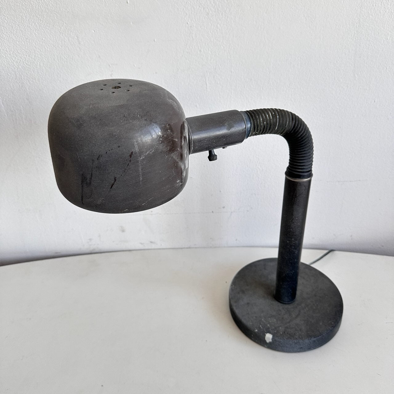 LI019 DISTRESSED INDUSTRIAL MOD GOOSENECK LAMP