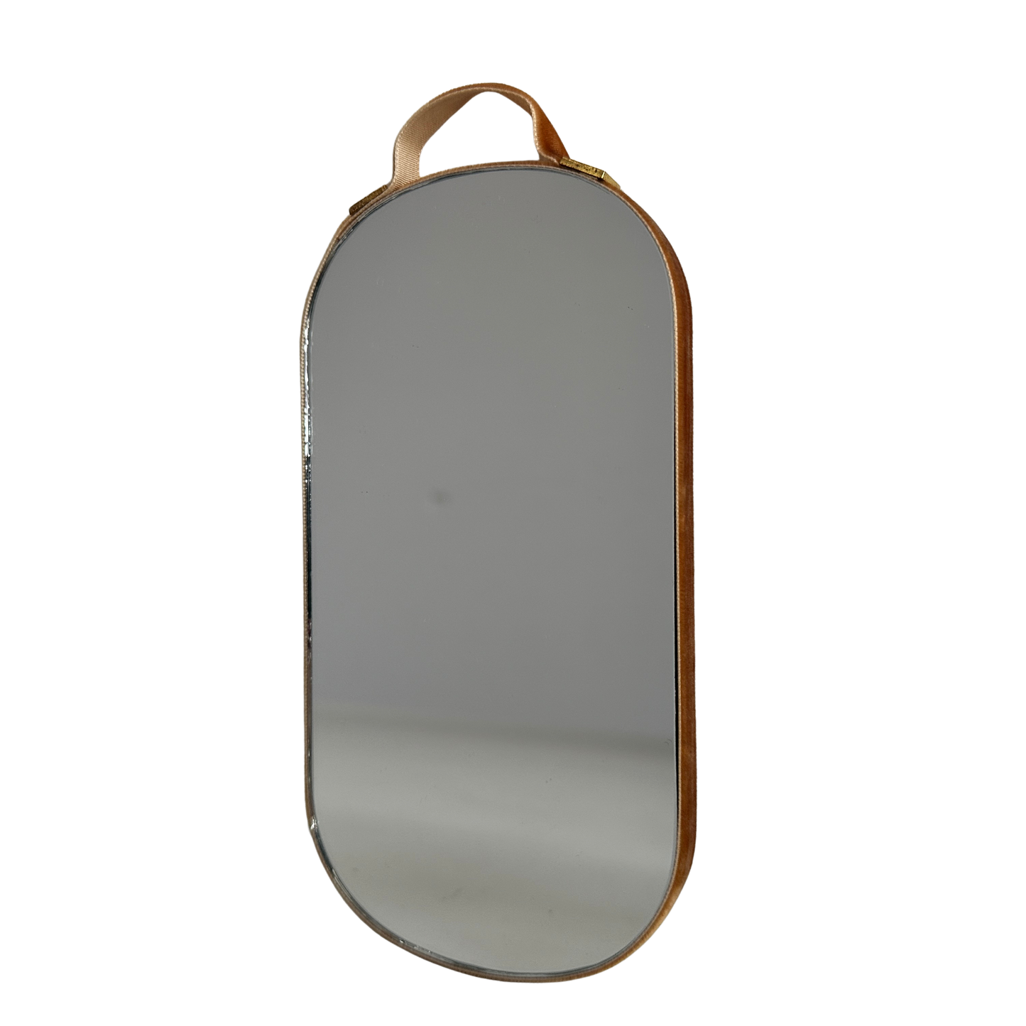 MR003 HANDHELD VELVET TRIM MIRROR