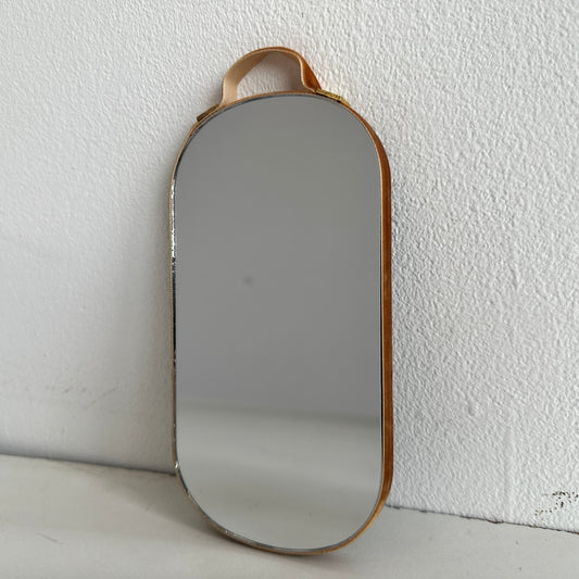 MR003 HANDHELD VELVET TRIM MIRROR