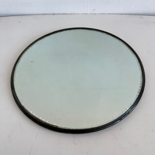 MR004 ROUND ANTIQUE BEVELED TABLETOP MIRROR