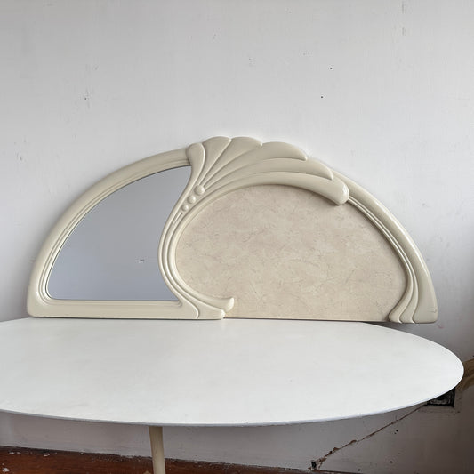 MR005 CREAM DECO HEADBOARD MIRROR