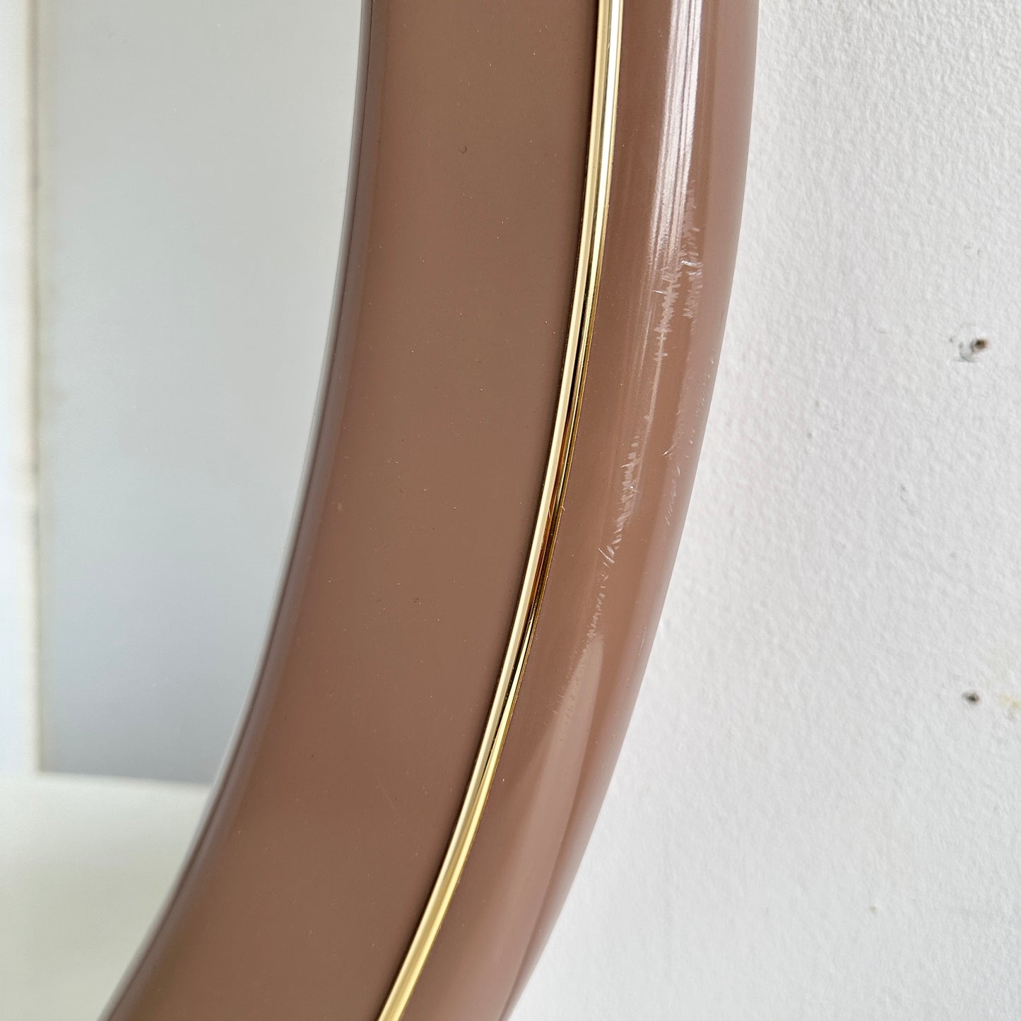 MR006 MAUVE TAUPE & GOLD WALL MIRROR