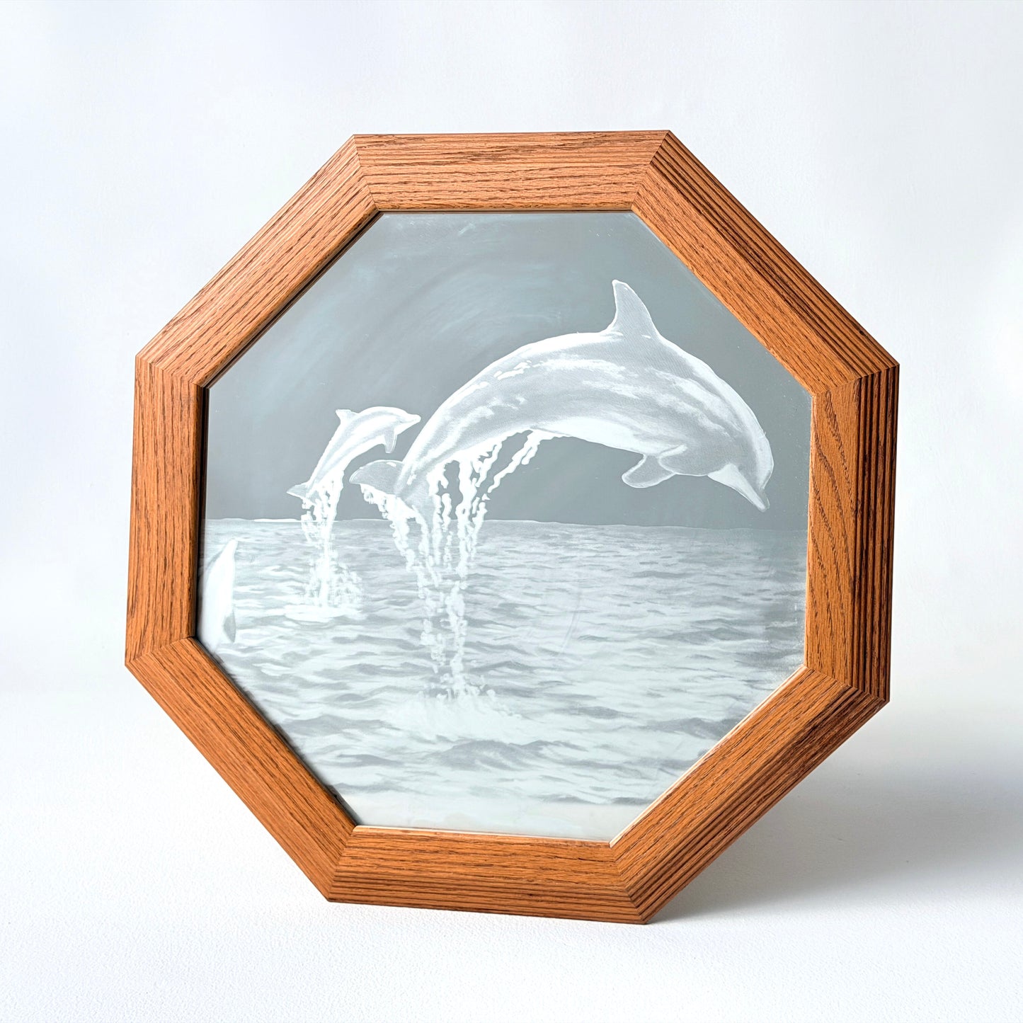MR008 ETCHED DOLPHIN MIRROR