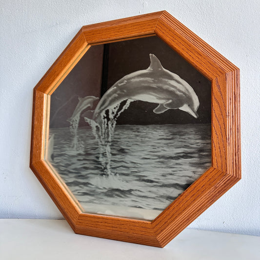MR008 ETCHED DOLPHIN MIRROR