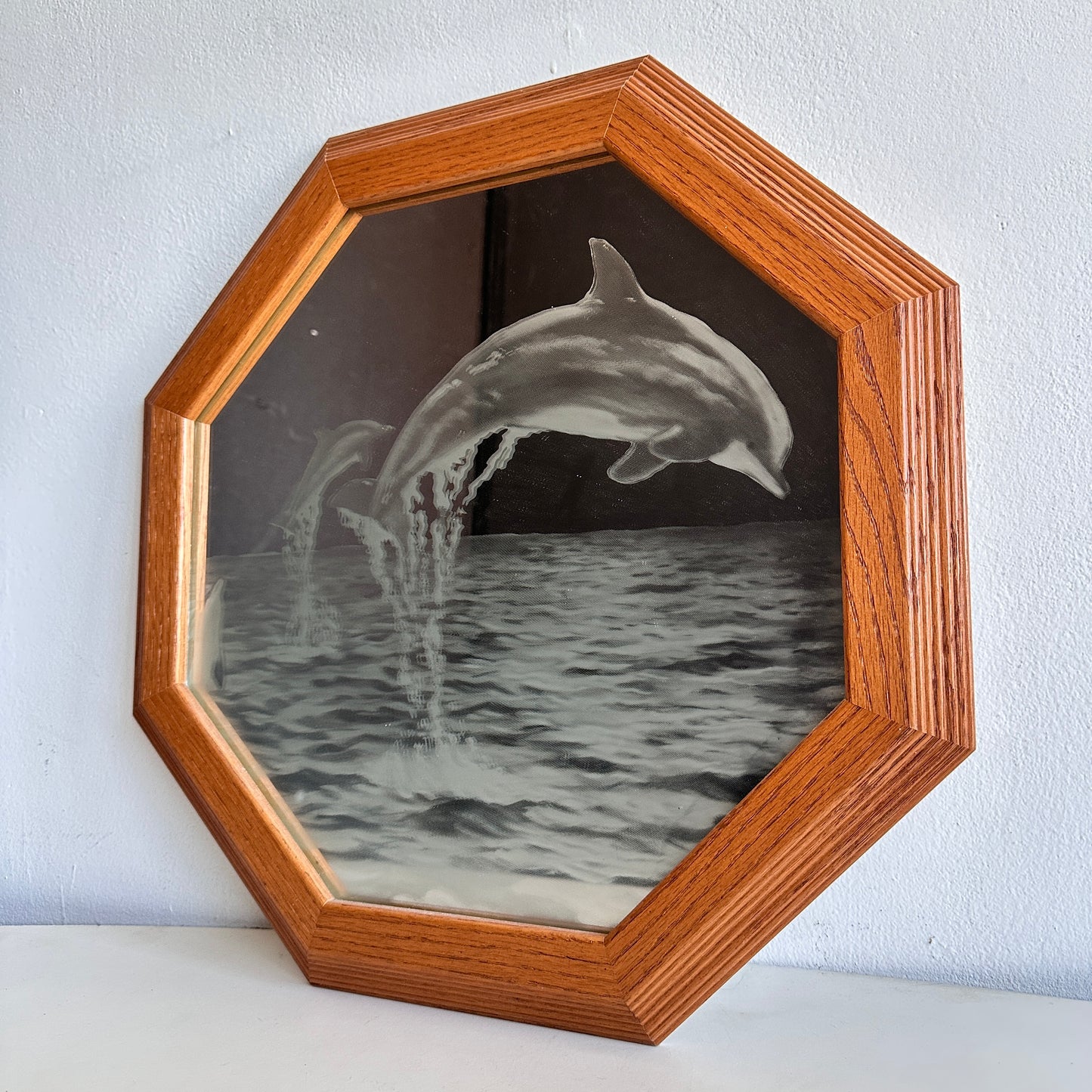 MR008 ETCHED DOLPHIN MIRROR