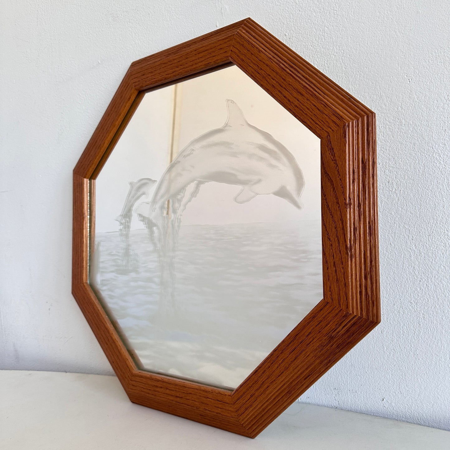 MR008 ETCHED DOLPHIN MIRROR