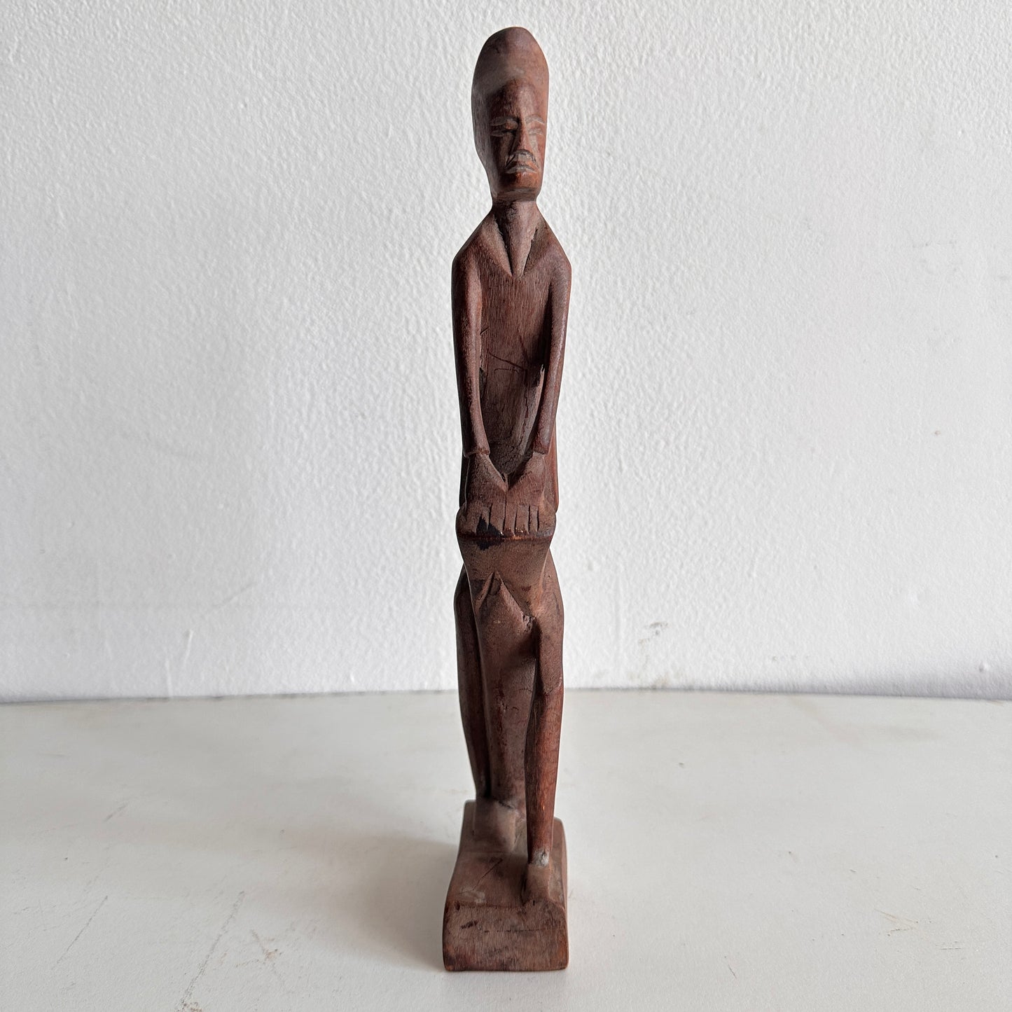 OB008 CARVED WOOD PERSON