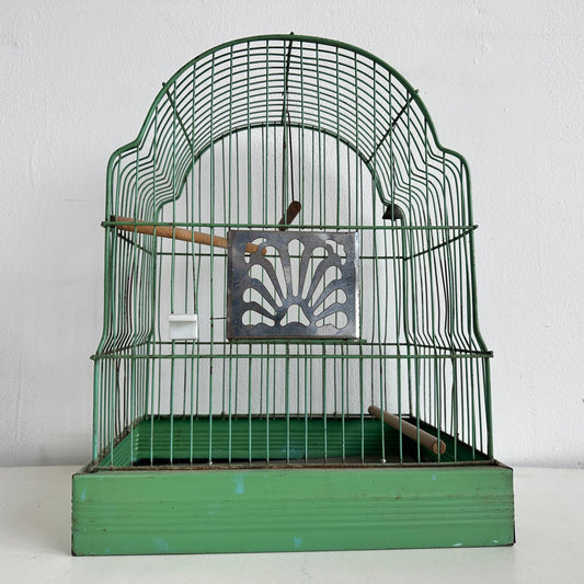 OB040 GREEN BIRDCAGE