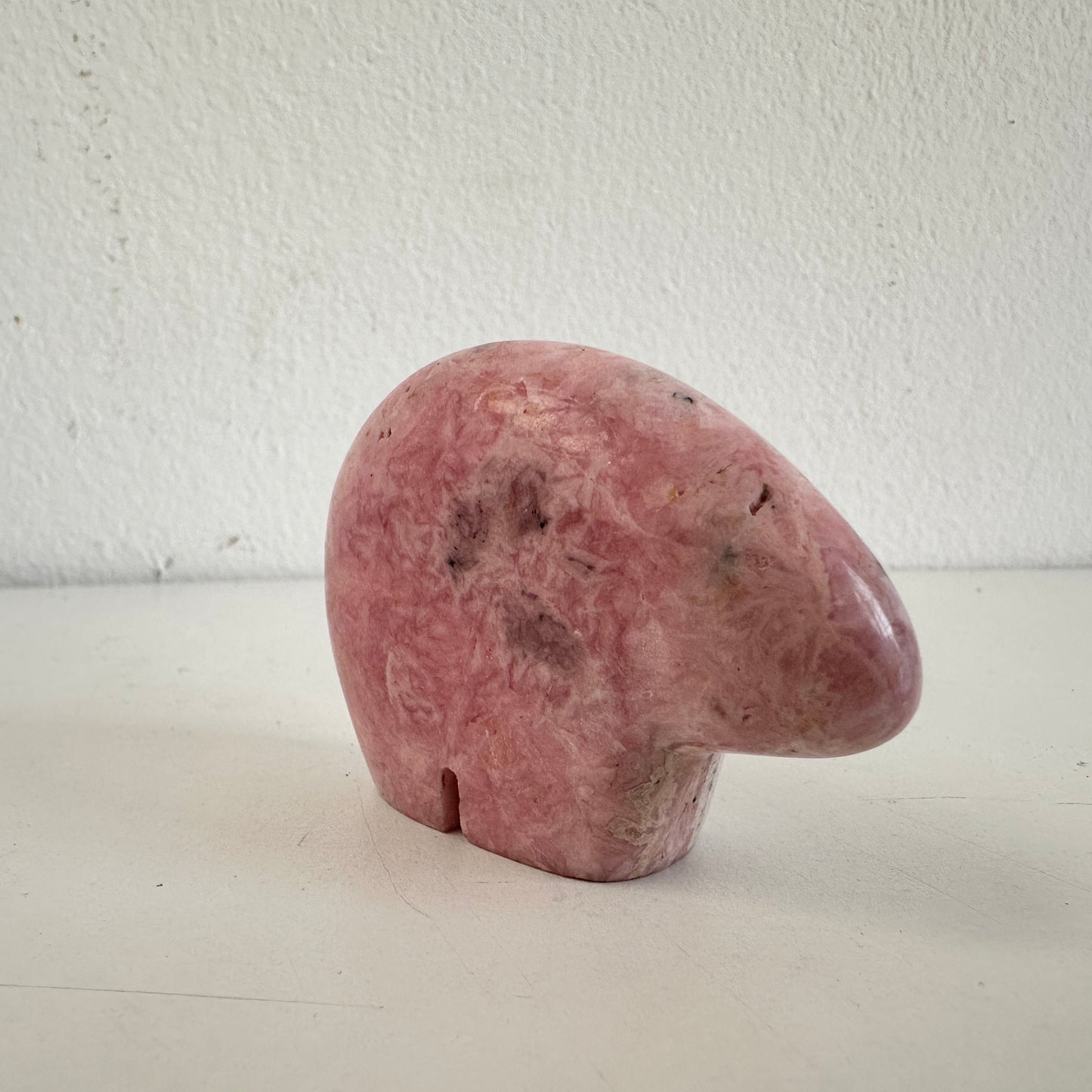 OB049 PINK STONE BEAR